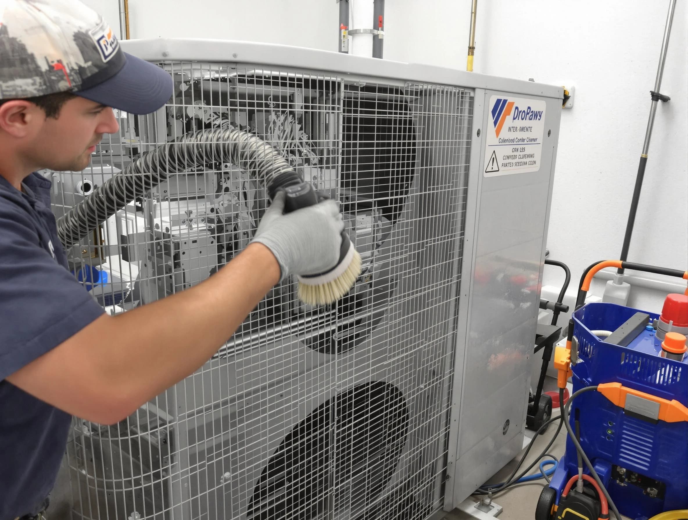 Loveland Air Duct Cleaning specialist performing precision AC coil cleaning for improved system performance in Loveland