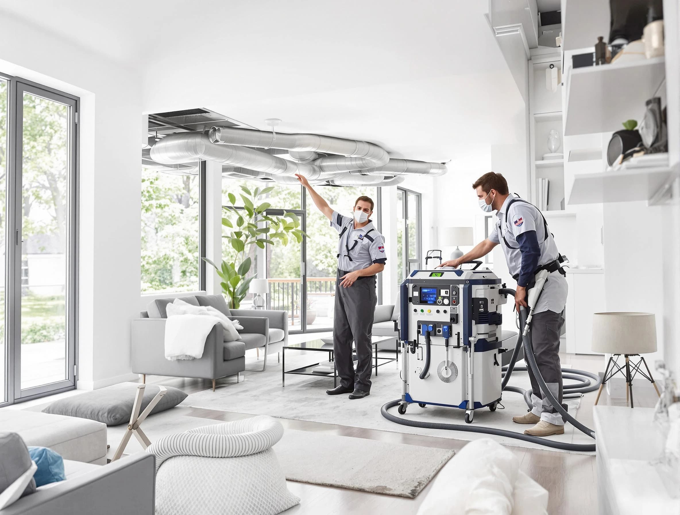 Loveland Air Duct Cleaning professional conducting pure air duct cleaning with state-of-the-art equipment in Loveland