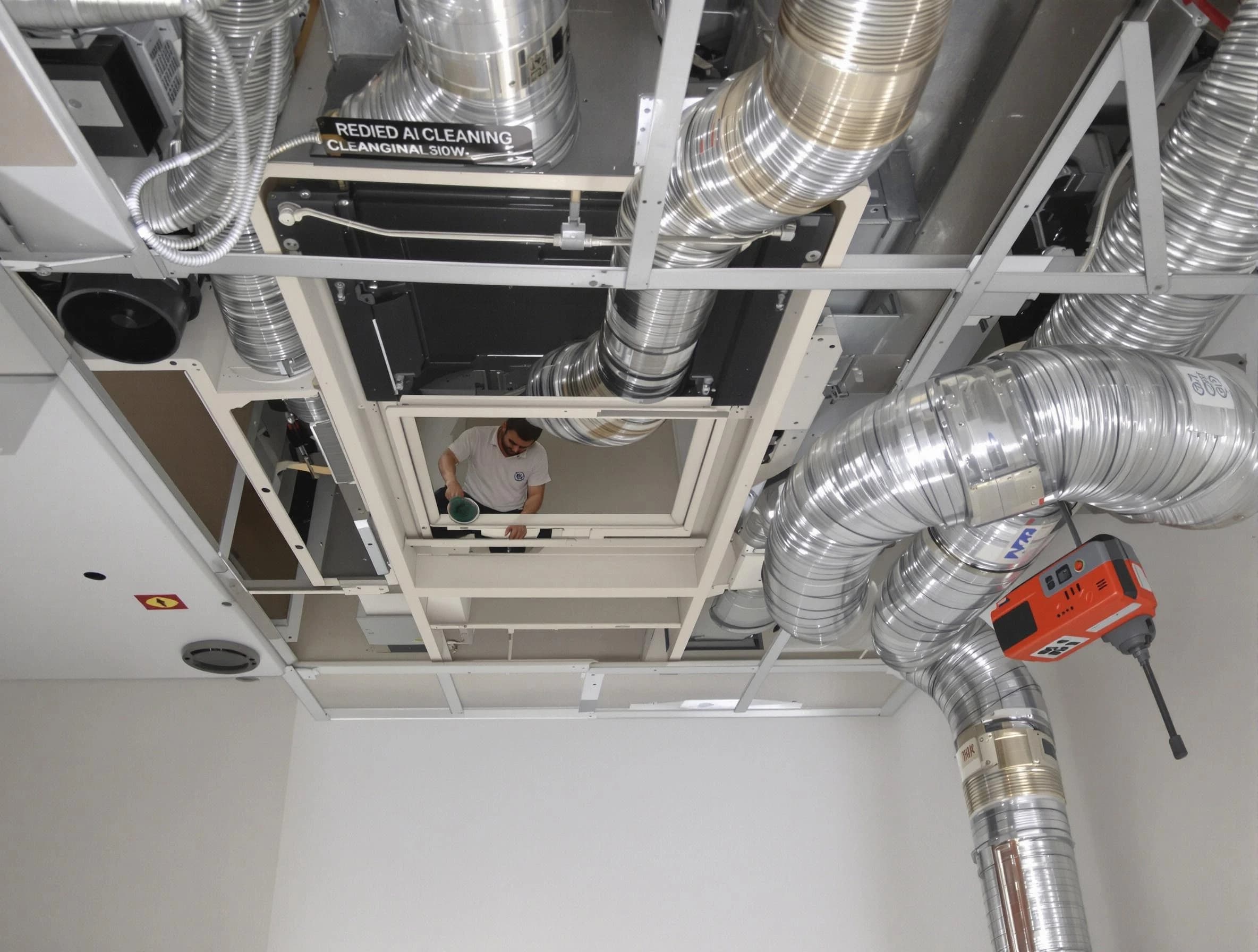 Loveland Air Duct Cleaning technician performing detailed central duct system cleaning in Loveland