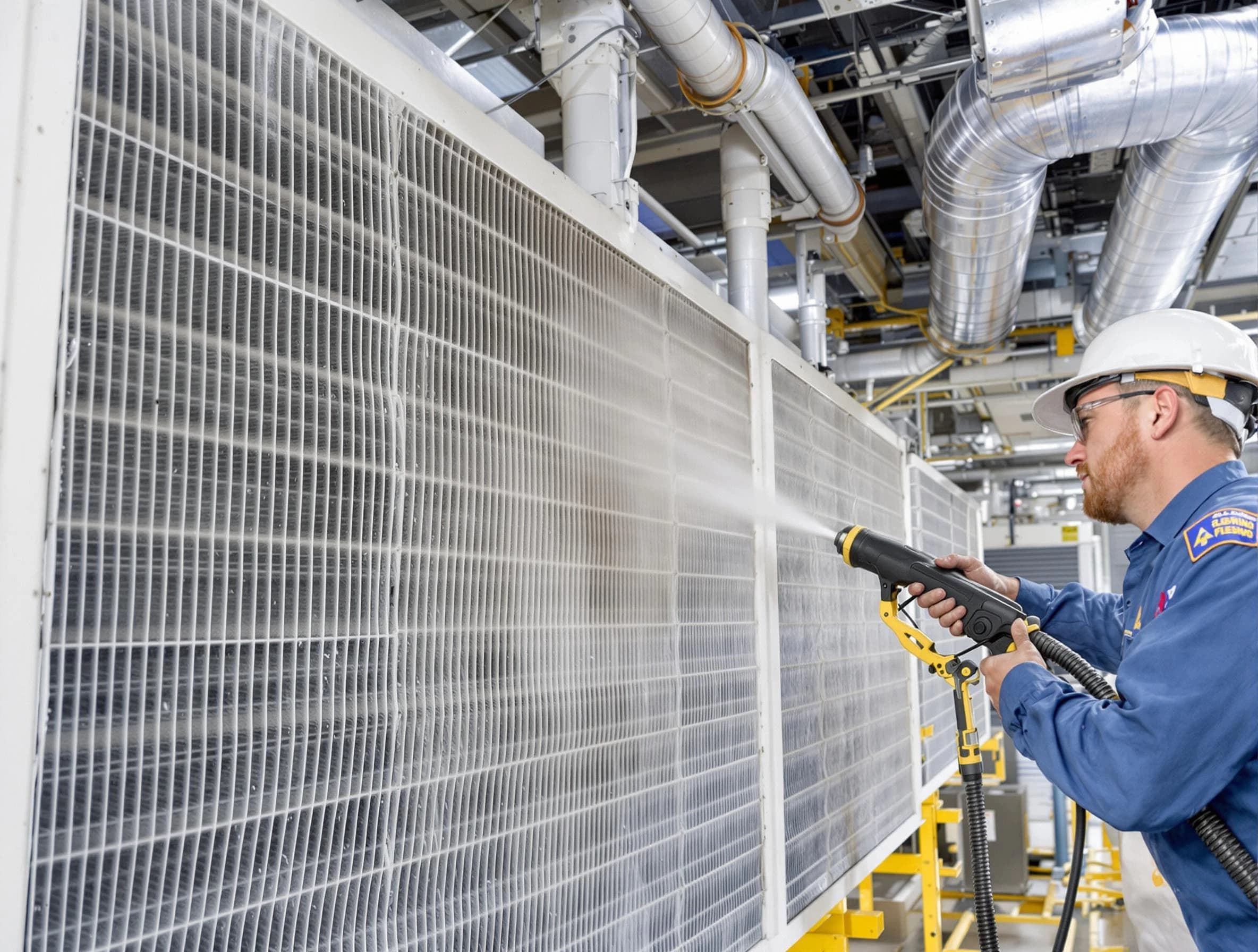 Professional commercial coil cleaning by Loveland Air Duct Cleaning in Loveland