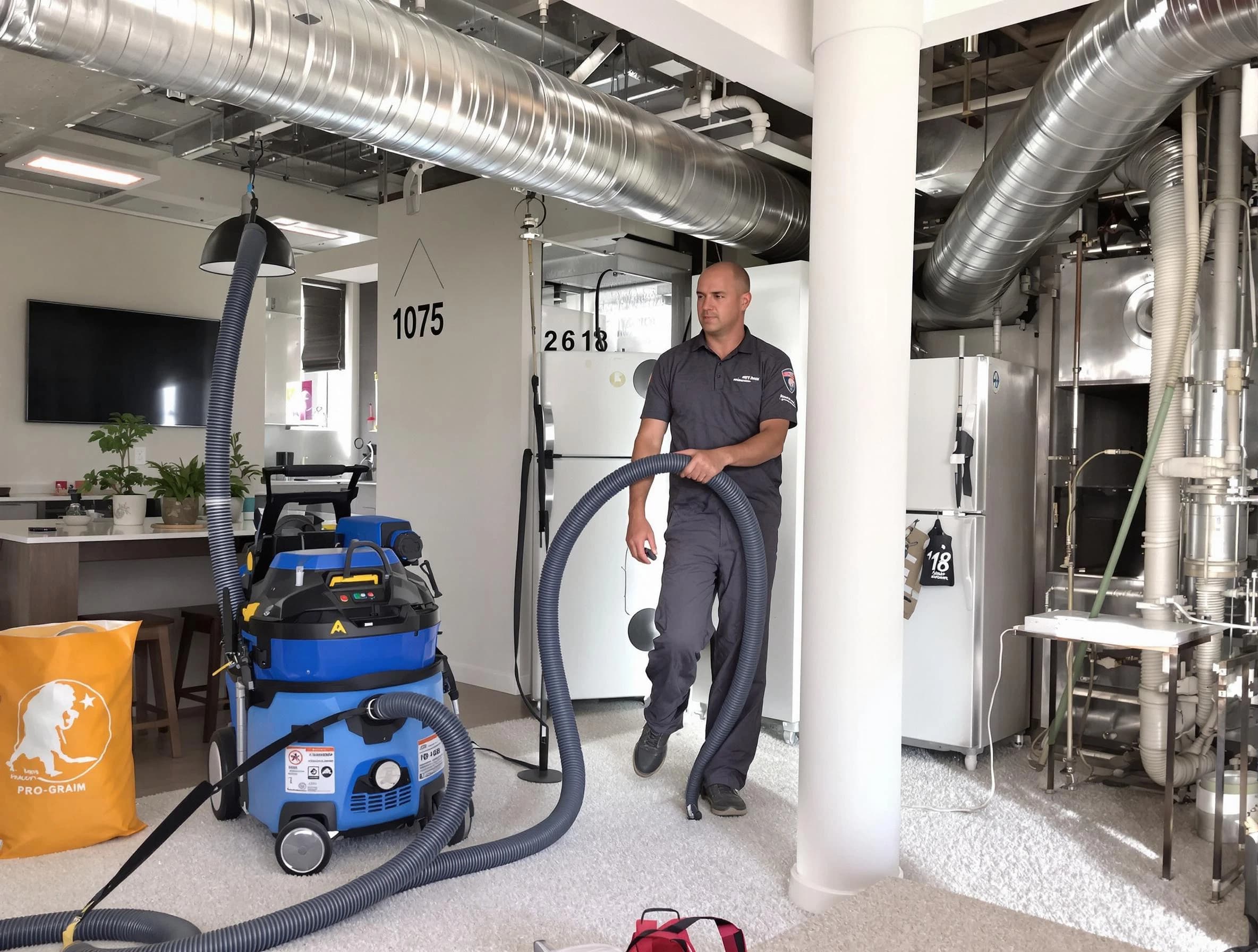 Loveland Air Duct Cleaning expert performing detailed indoor duct cleaning for improved air quality in Loveland