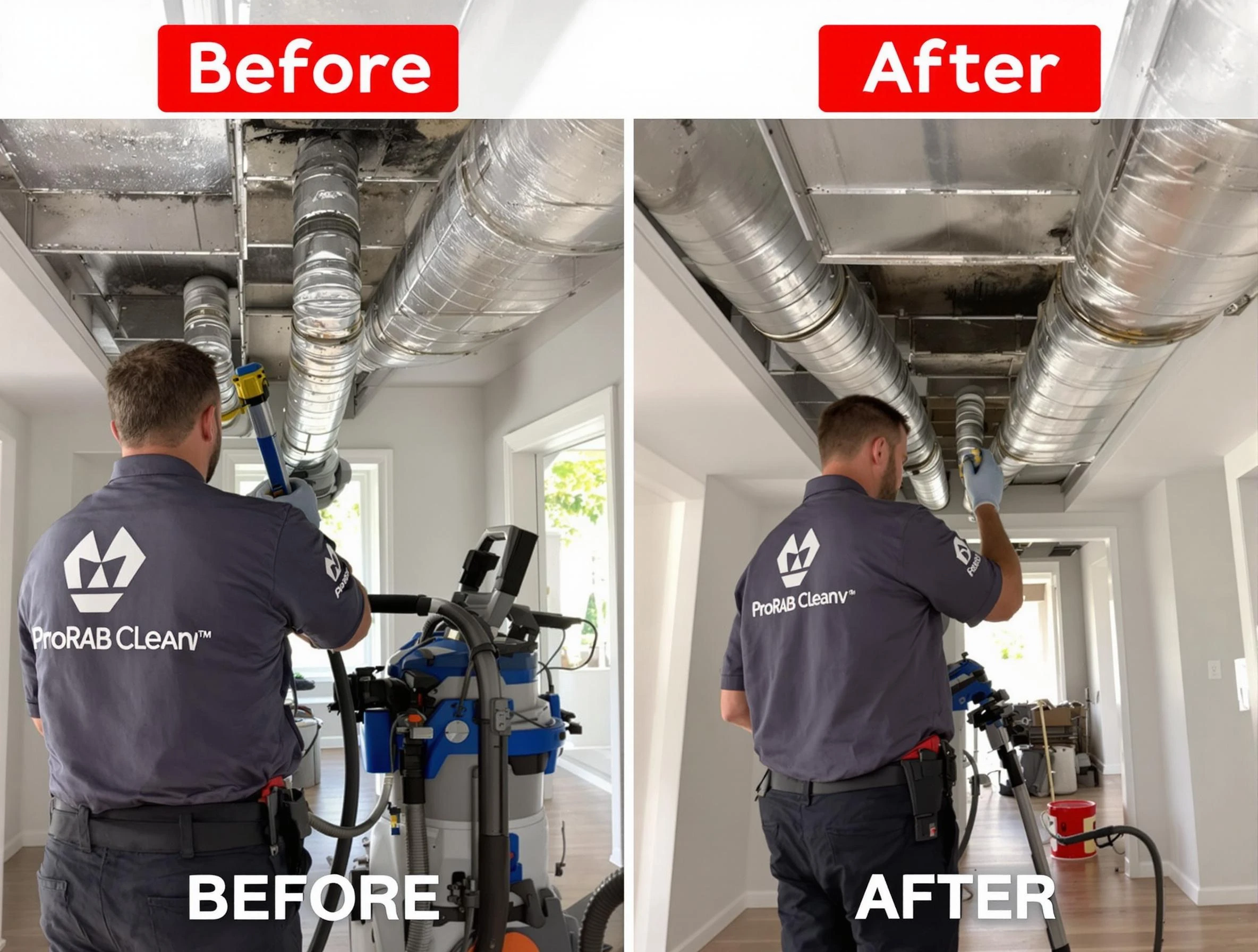 Loveland Air Duct Cleaning expert performing thorough residential duct cleaning in a Loveland home